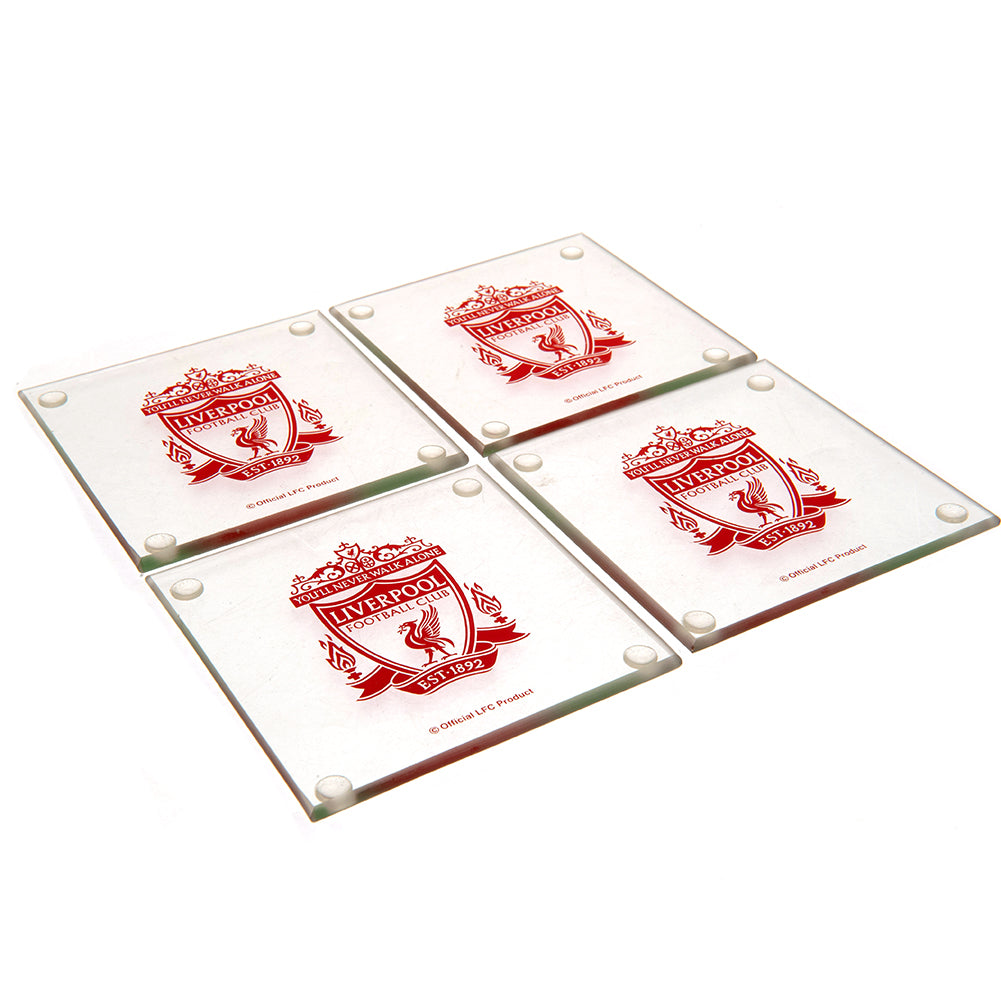 Liverpool FC 4pk Glass Coaster Set
