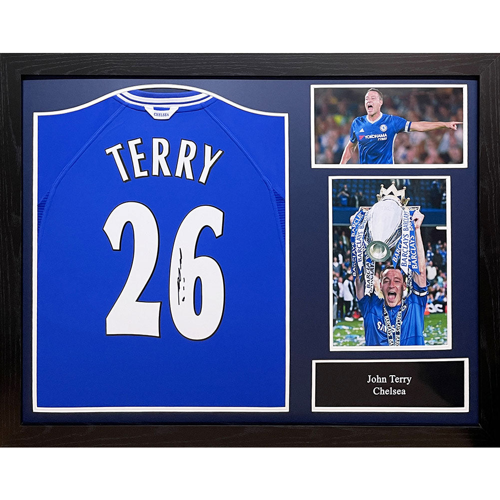 Chelsea FC 2000 Terry Signed Shirt (Framed)