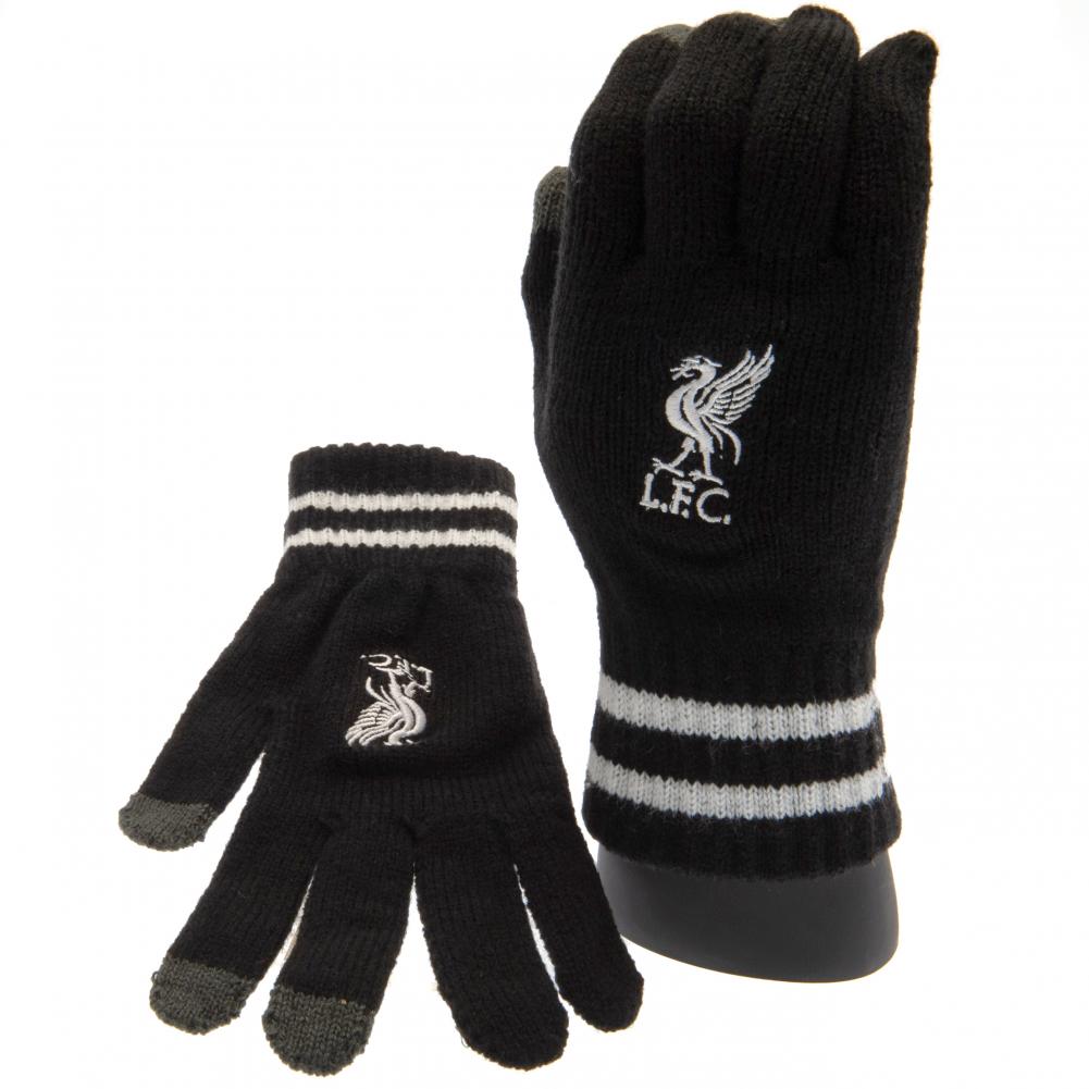 Liverpool FC Touchscreen Knitted Gloves Youths BK